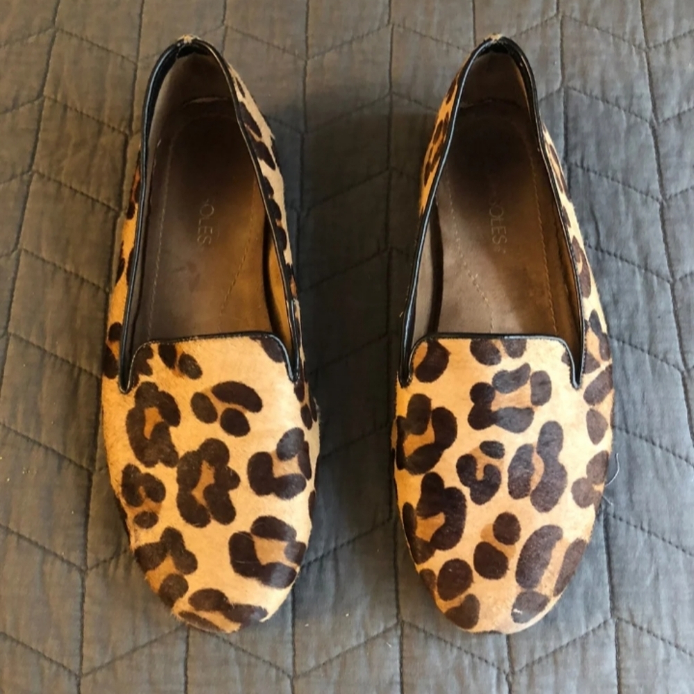 Aerosoles Leopard print calf hair flats
